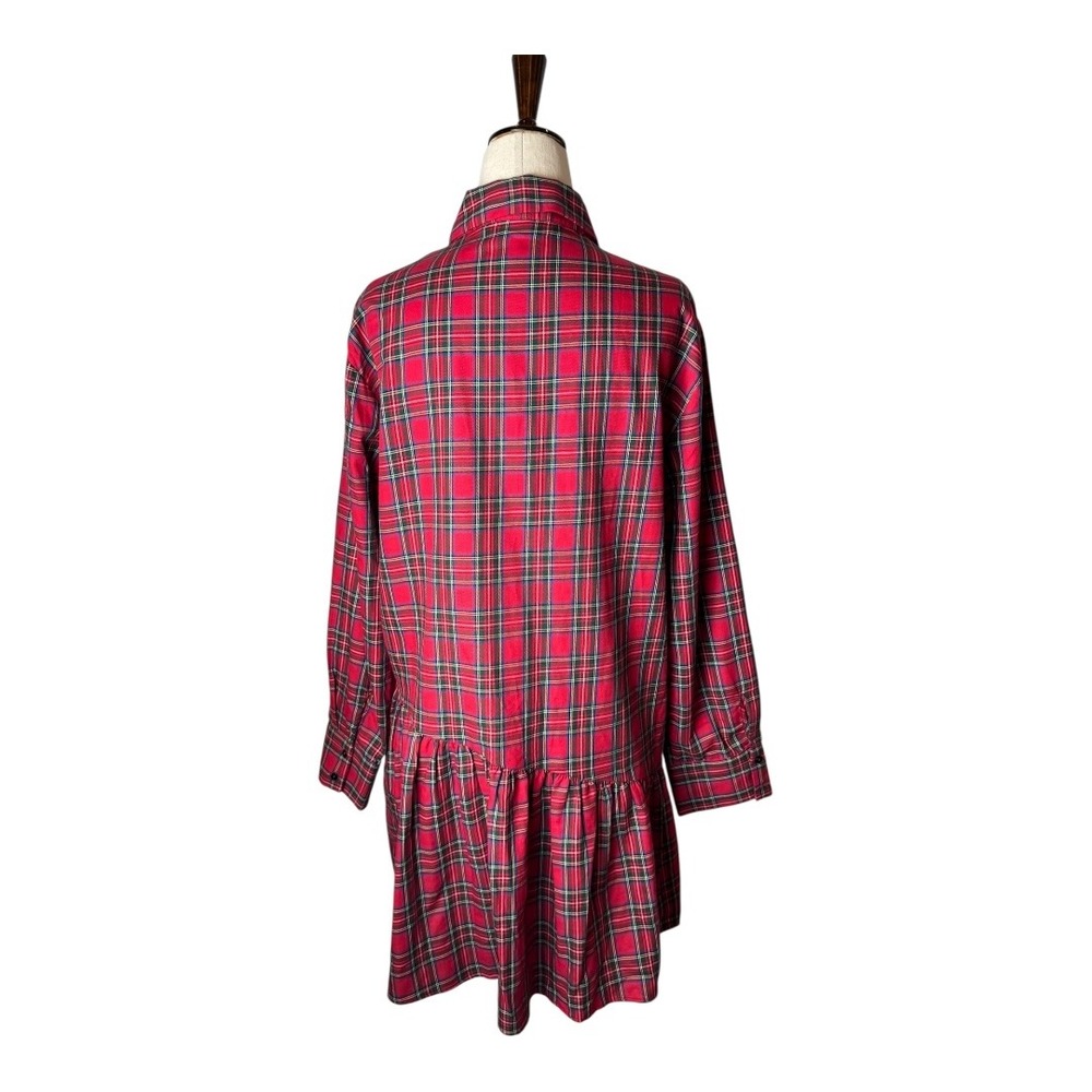 Zara Red Checkered Mini Dress - Picture 3 of 11